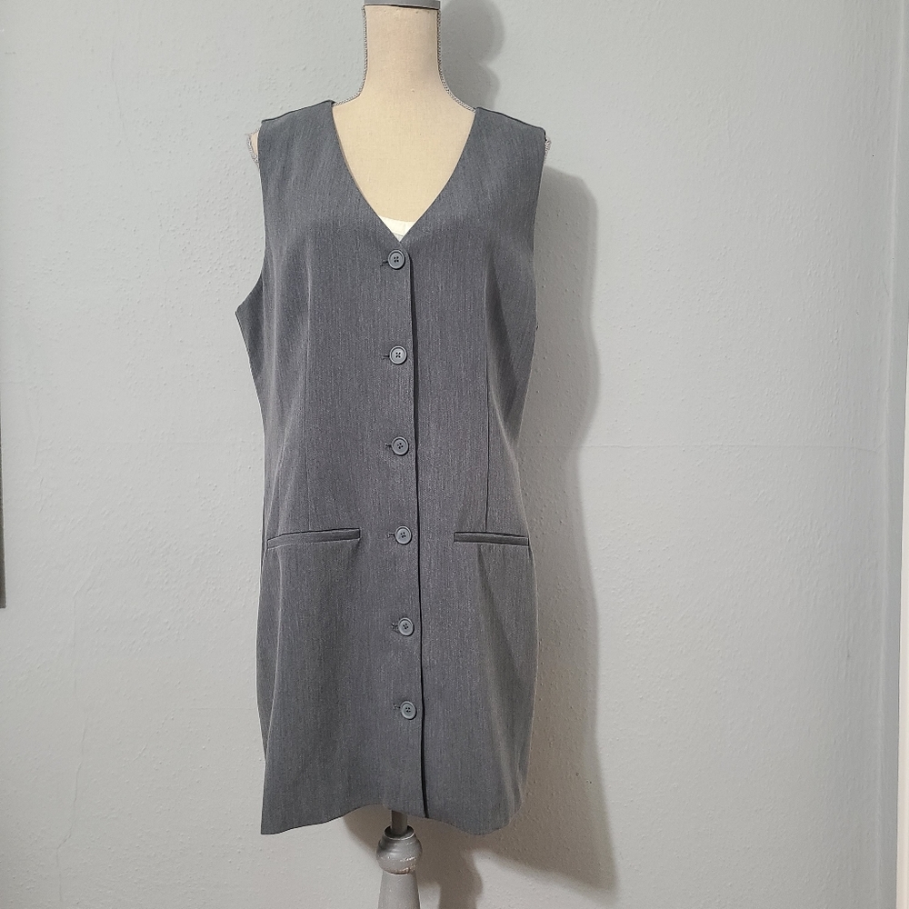 Abercrombie &  Fitch Vest Mini Gray Dress NWT‎ Size XL